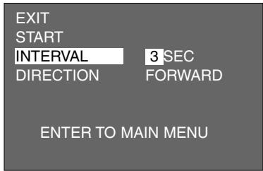 MINOLTA DIMAGE 2330 ZOOM - THE SETTING IN THE SLIDE SHOW MODE MENU - 4