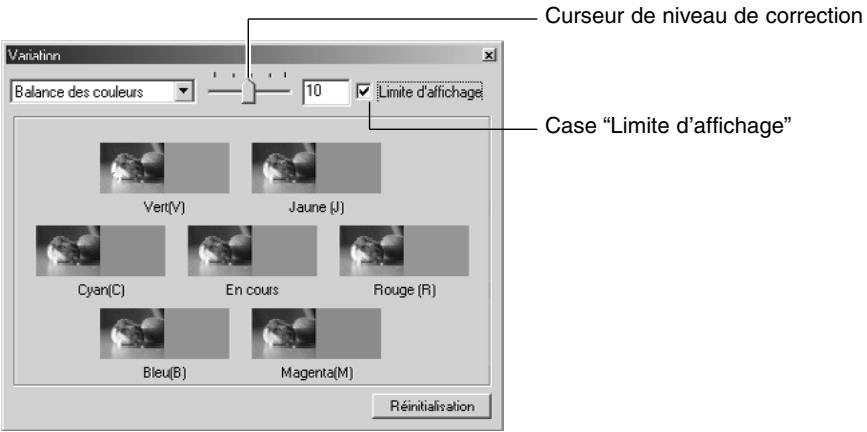 MINOLTA DIMAGE 5 - Correction par variation - balance de couleurs: - 1
