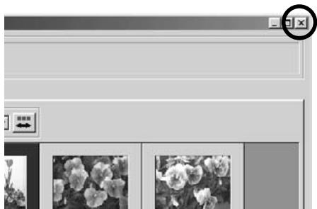 MINOLTA DIMAGE 5 - Fermeture de l'application - 1