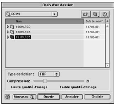 MINOLTA DIMAGE 5 - Cliquer sur le bouton "sauvegarder une image" de la fenêtre principale. - 2