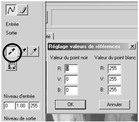 MINOLTA DIMAGE 5 - Correction d'image par le bouton "point noir - 1
