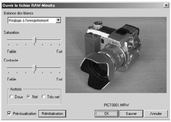 MINOLTA DIMAGE 7 - Ouverture des fichiers minolta-raw - 1