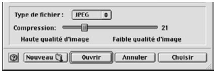 MINOLTA DIMAGE 7 - Sélectionner le format de fichier pour l'enregistrement dans la liste déroulante de formats de fichiers. - 2