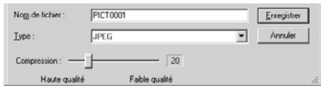MINOLTA DIMAGE 7 - Cliquer sur le bouton "sauvegarder une image" de la fenêtre principale. - 3