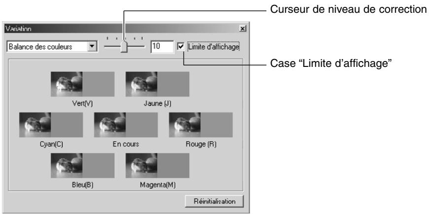 MINOLTA DIMAGE 7 - Correction par variation - balance de couleurs: - 1