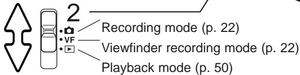 MINOLTA DIMAGE E323 - Setting to the recording mode - 1