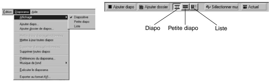 MINOLTA DIMAGE EX - Changer la méthode d'affichage du contenu - 1