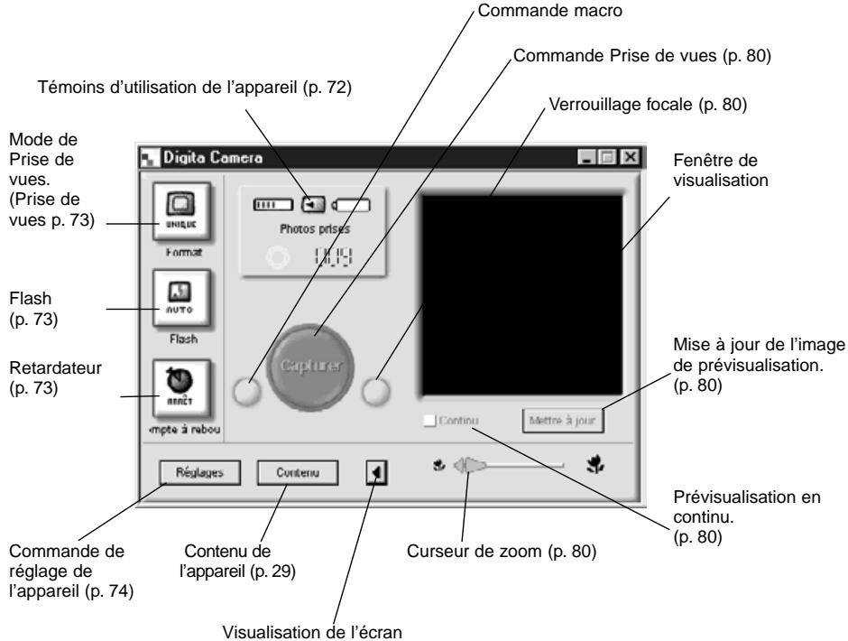 MINOLTA DIMAGE EX - L'écran de contrôle de l'appareil - 1