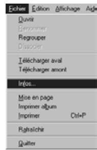 MINOLTA DIMAGE EX - Visionner les informations relatives aux images - 1
