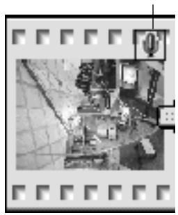MINOLTA DIMAGE EX - Cliquer sur l'icône du microphone en haut et à droite de la diapo puis sélectionner enregistrer dans le menu déroulant. - 1