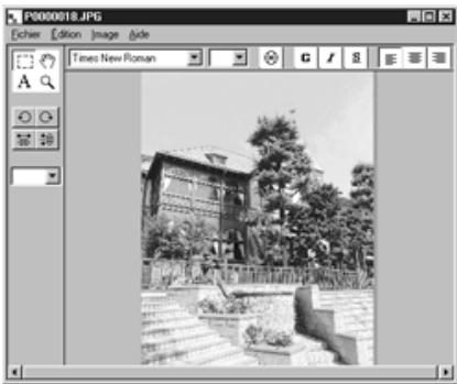MINOLTA DIMAGE EX - Cliquer sur ouvrir pour ouvrir l'écran images et afficher l'image sélectionnée sur plein écran. - 1