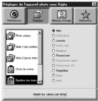 MINOLTA DIMAGE EX - Réglage des prises de vues en intervalles. - 2