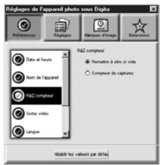 MINOLTA DIMAGE EX - Changer les réglages de l'appareil - 3