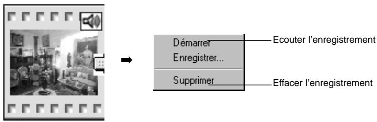 MINOLTA DIMAGE EX - Cliquer sur l'icône du haut-parleur pour afficher le menu. - 1