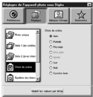 MINOLTA DIMAGE EX - Réglage des prises de vues en intervalles. - 1