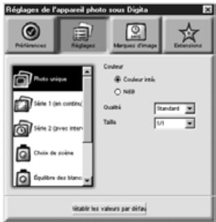 MINOLTA DIMAGE EX - Régler les modes de prises de vues - 1