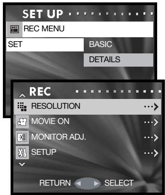 MINOLTA DIMAGE G600 - Recording menu setup - 4