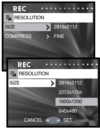 MINOLTA DIMAGE G600 - Resolution - Image size and compression - 8