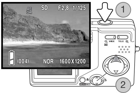 MINOLTA DIMAGE G600 - AE (autoexposure) lock - 1