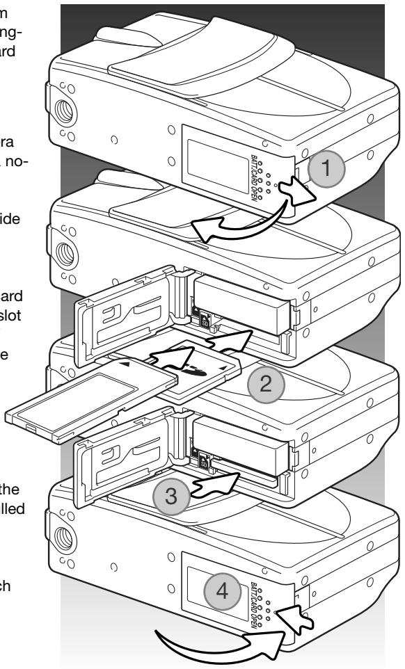MINOLTA DIMAGE G600 - Installing and removing a memory card - 2