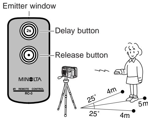 MINOLTA DIMAGE S414 - RECORDING MOVIES WITH THE IR REMOTE CONTROL RC-3 - 1