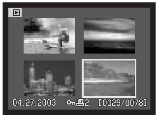 MINOLTA DIMAGE S414 - CHANGING THE INDEX PLAYBACK FORMAT - 2