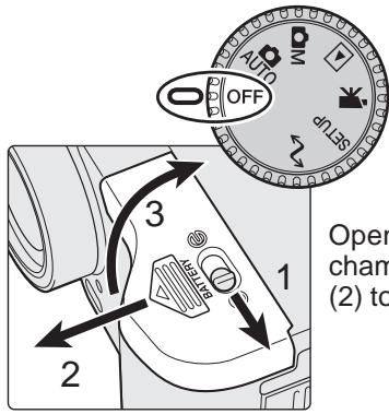 MINOLTA DIMAGE S414 - CHANGING BATTERIES - 1