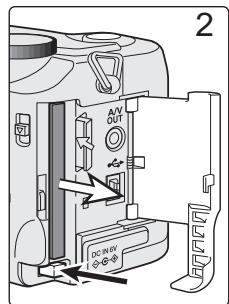 MINOLTA DIMAGE S414 - CHANGING THE COMPACTFLASH CARD - 3