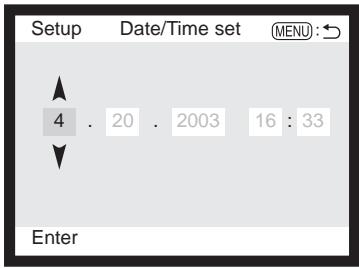 MINOLTA DIMAGE S414 - SETTING THE DATE AND TIME - 10