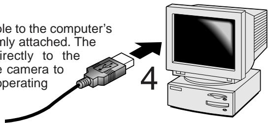 MINOLTA DIMAGE S414 - CONNECTING THE CAMERA TO A COMPUTER - 2