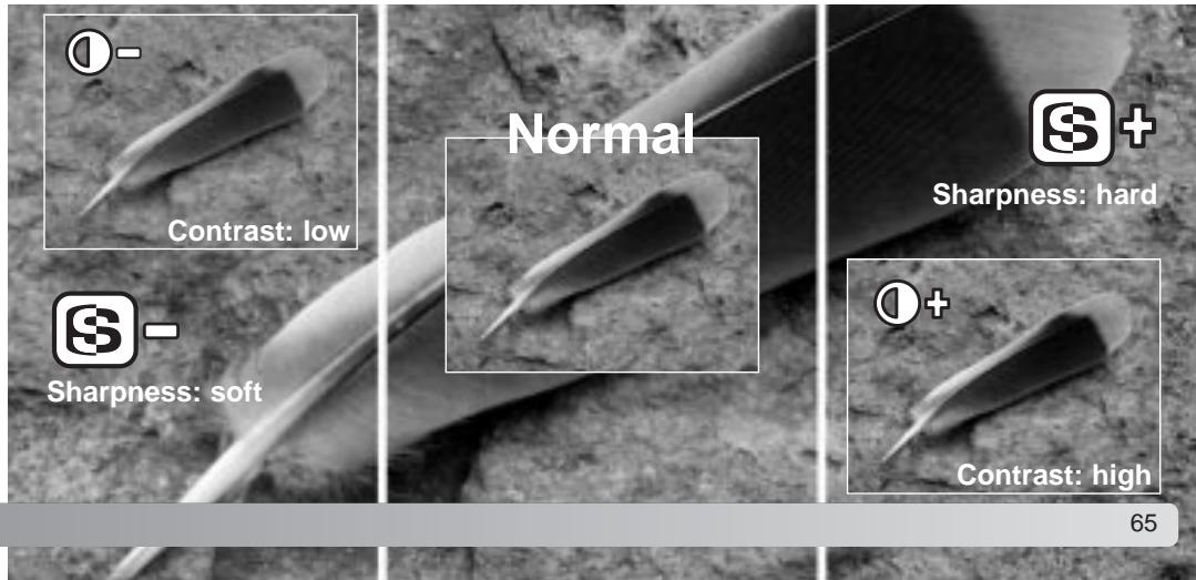 MINOLTA DIMAGE S414 - IMAGE CONTROL - SHARPNESS, CONTRAST, & FILTER - 1