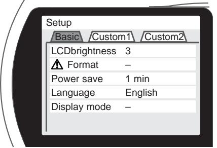 MINOLTA DIMAGE S414 - NAVIGATING THE SETUP MENU - 6