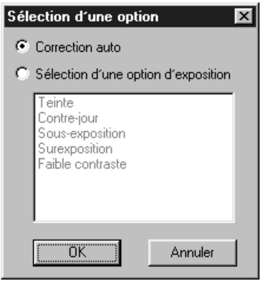 MINOLTA DIMAGE SCAN DUAL II AF-282OU - Sélectionnez l'option souhaitée. - 1
