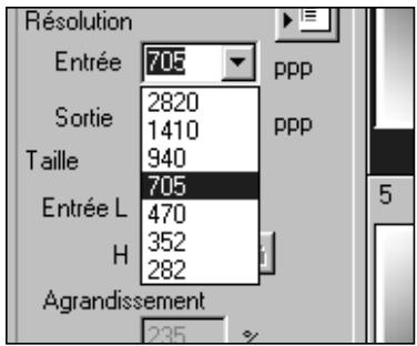 MINOLTA DIMAGE SCAN DUAL II AF-282OU - Les dimensions du cadre sont affichées dans les cases/texte de dimensions. - 1