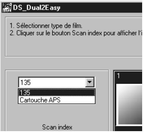 MINOLTA DIMAGE SCAN DUAL II AF-282OU - Sélection du type de film - 1