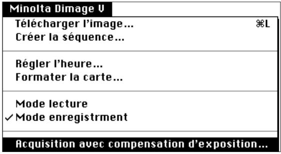 MINOLTA DIMAGE V - Correction d'exposition - 1