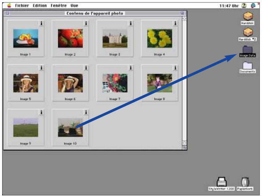 MINOLTA DIMAGE V - COPIES d'images par glisser-copier - 1