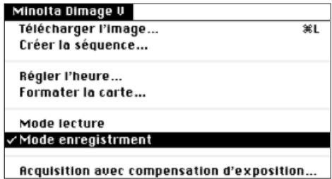 MINOLTA DIMAGE V - Enregistrement télécommande - 1