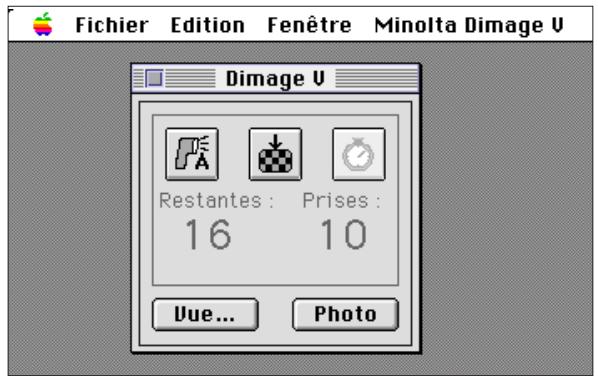 MINOLTA DIMAGE V - Ouverture de la fenêtre principale - 1