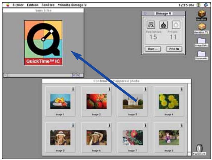 MINOLTA DIMAGE V - Creation d'une sequence par glisser/copier - 4