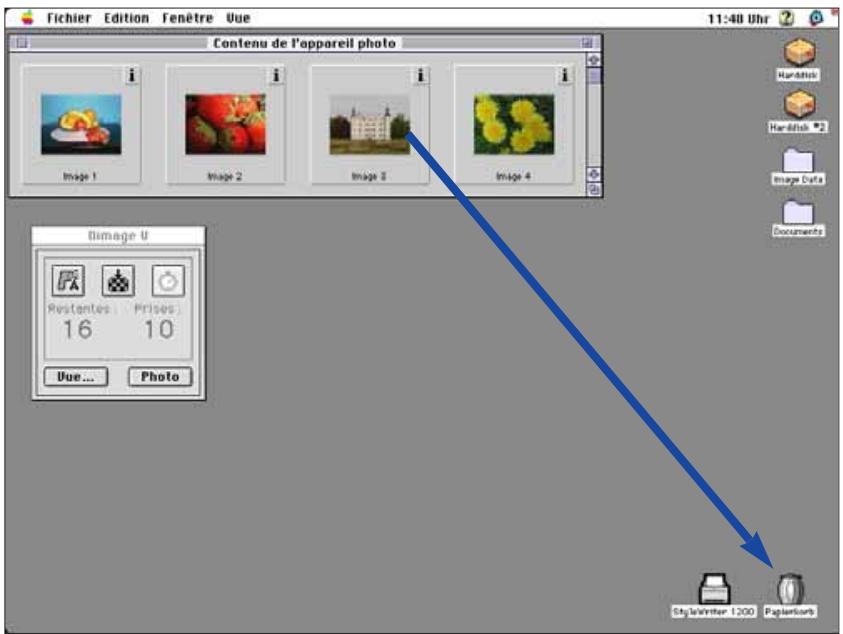 MINOLTA DIMAGE V - Effacement d'images par glisser-copier - 1