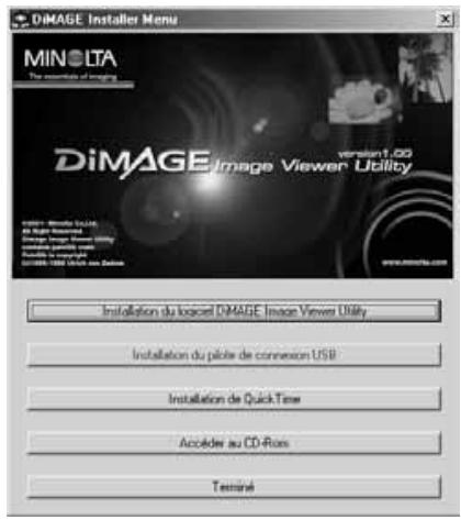 MINOLTA DIMAGE X - Installation du diimage image viewer utility – windows - 1