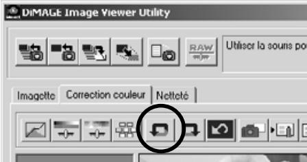 MINOLTA DIMAGE X - Annuler une correction d'image - 1
