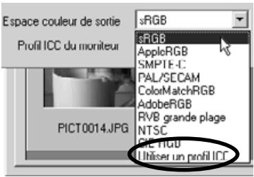 MINOLTA DIMAGE X - Utilisation des profils ICC de l'écran - 3