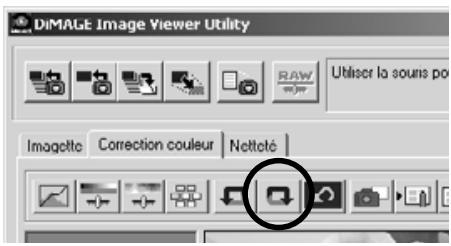 MINOLTA DIMAGE X - Rétablir une correction d'image annulée - 1