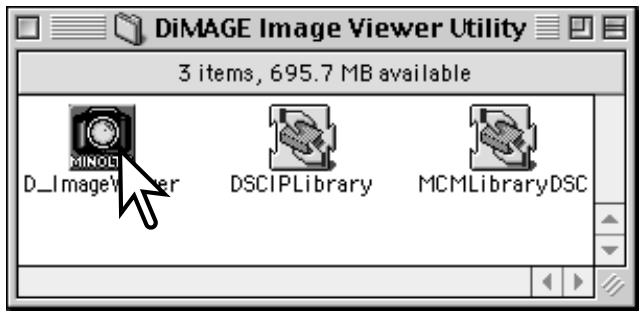 MINOLTA DIMAGE X - Démarrage du diIMAGE image viewer utility – macintosh - 1