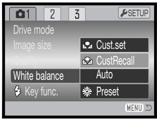 MINOLTA DIMAGE Z10 - Custom White Balance - 2