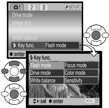 MINOLTA DIMAGE Z10 - CUSTOM KEY FUNCTION - 1