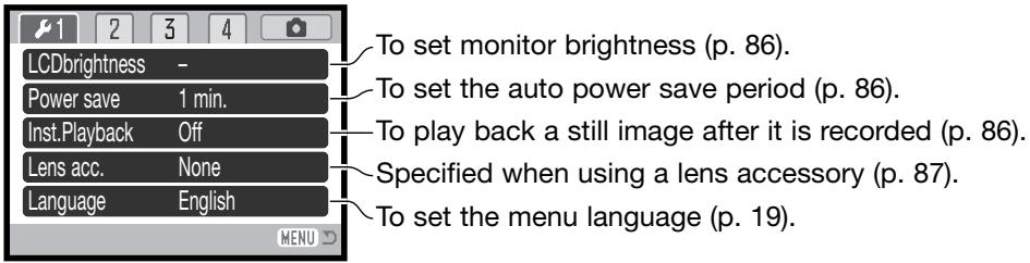 MINOLTA DIMAGE Z10 - NAVIGATING THE SETUP MENU - 8