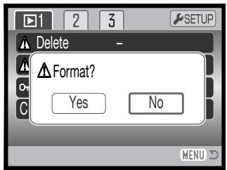 MINOLTA DIMAGE Z10 - When a memory card is formatted, all data on the card is erased. - 2